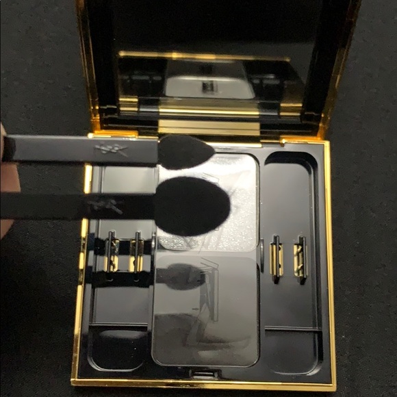 Yves Saint Laurent Makeup Ysl Eyeshadow Duo Sparkly Silver And Matte Black Poshmark